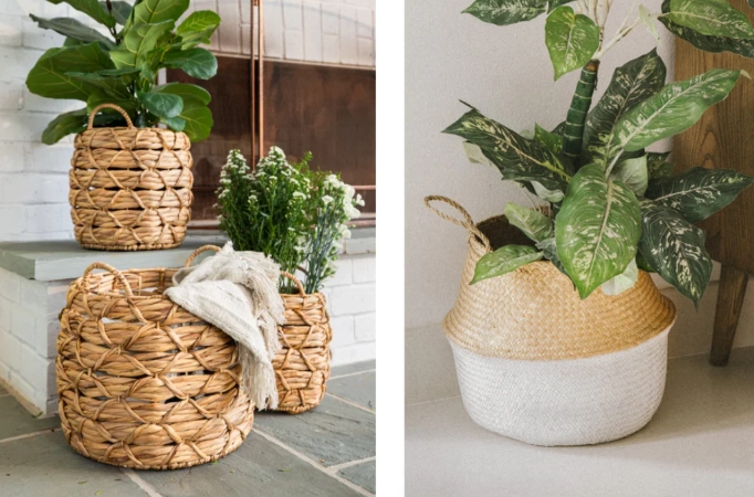 wicker plant basket wicker plant basket
