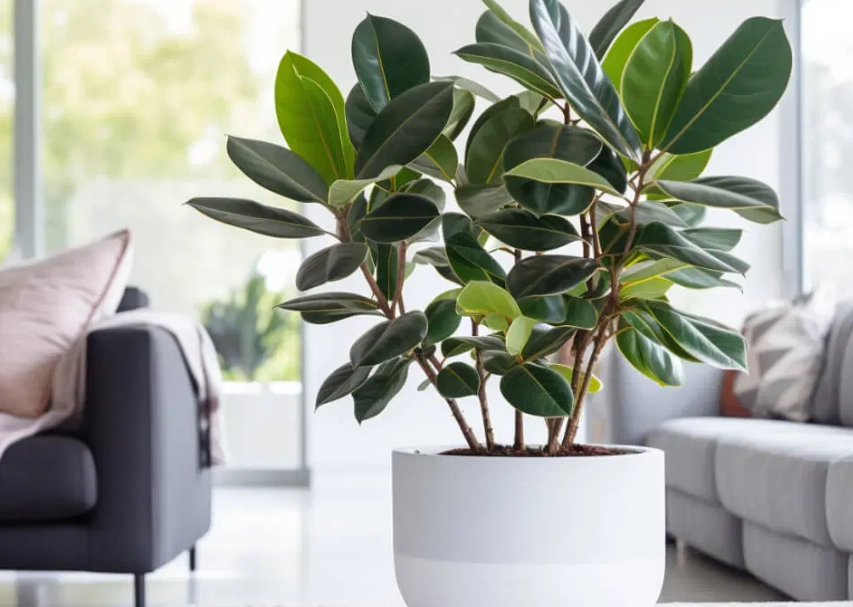 rubber plant leaves turning yellow